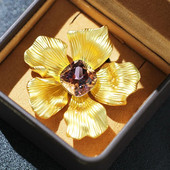 Naised Tüdrukud Elegantsed Klassikalised Lilled Rhinestone Peened Sõlge Nööpnõelad Moodne Daamipidu Pidulik Kleit Mantel Ehted Aksessuaarid