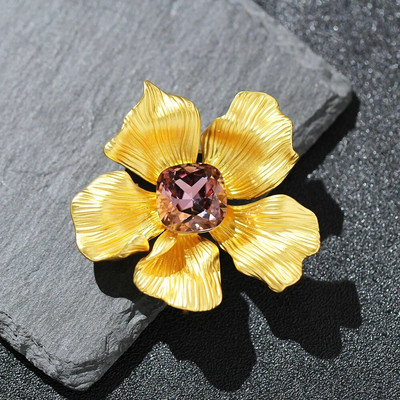 Naised Tüdrukud Elegantsed Klassikalised Lilled Rhinestone Peened Sõlge Nööpnõelad Moodne Daamipidu Pidulik Kleit Mantel Ehted Aksessuaarid