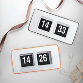 Flip-kell, Retro-digitaaltaimer Lehekülje klappkell, Elutoa lauakell, Kontori kodukell Ruutkronograafikell