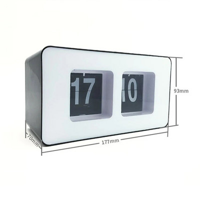 Flip-kell, Retro-digitaaltaimer Lehekülje klappkell, Elutoa lauakell, Kontori kodukell Ruutkronograafikell