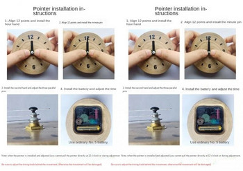 Επιτραπέζιο ρολόι 1 τμχ Creative από μασίφ ξύλο Σπίτι Σαλόνι Επιτραπέζιο ρολόι διακόσμηση Στολίδι Μοντέρνα απλότητα Υπνοδωμάτιο Αθόρυβο ρολόι