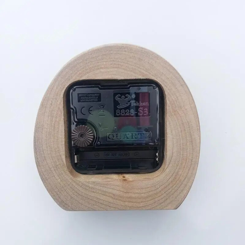 1kom Kreativni stolni sat od punog drva Dekoracija stolnog sata za kućnu dnevnu sobu Ukras za modernu jednostavnost za spavaću sobu Tihi sat