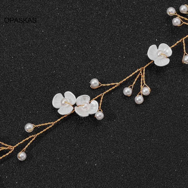 Αξεσουάρ για τα μαλλιά γάμου Κορδέλες για τα μαλλιά Τιάρες για γυναίκες Μόδα Λουλούδι Μαργαριτάρι Κορώνες κεφαλής Πριγκίπισσας για πάρτι φουρκέτες Νυφικά κοσμήματα