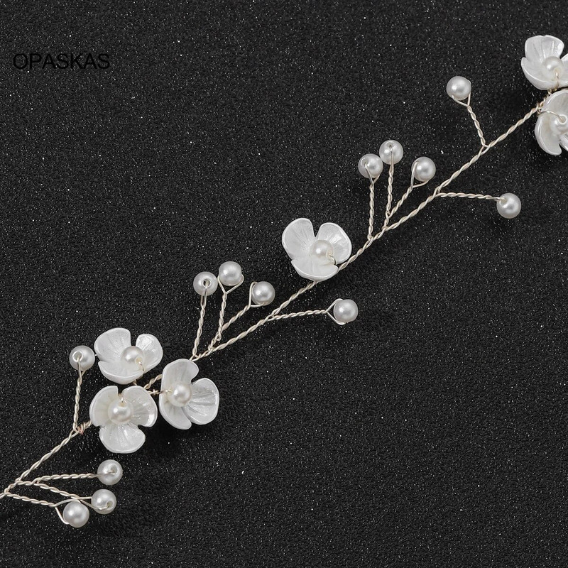 Αξεσουάρ για τα μαλλιά γάμου Κορδέλες για τα μαλλιά Τιάρες για γυναίκες Μόδα Λουλούδι Μαργαριτάρι Κορώνες κεφαλής Πριγκίπισσας για πάρτι φουρκέτες Νυφικά κοσμήματα