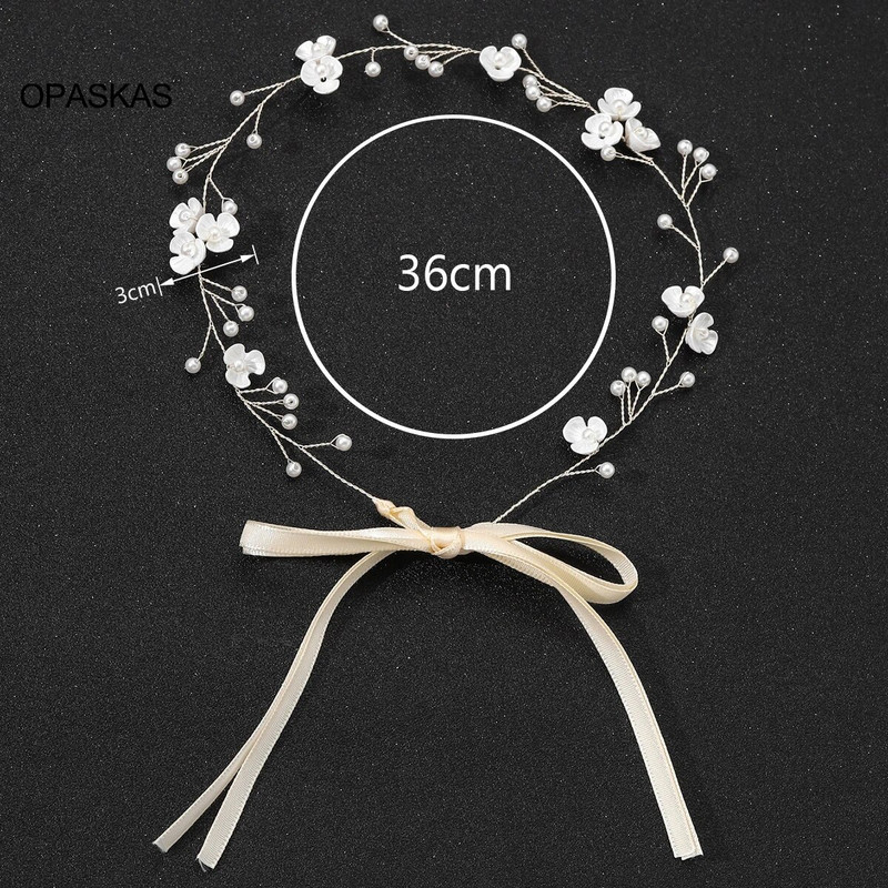 Αξεσουάρ για τα μαλλιά γάμου Κορδέλες για τα μαλλιά Τιάρες για γυναίκες Μόδα Λουλούδι Μαργαριτάρι Κορώνες κεφαλής Πριγκίπισσας για πάρτι φουρκέτες Νυφικά κοσμήματα