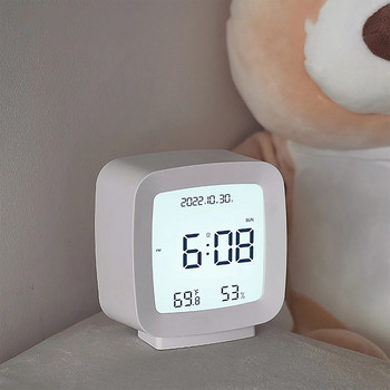 Детски будилник LED цифрови вътрешни будилници с дисплей за температура и влажност за деца