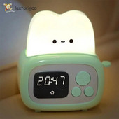 Žadintuvas su laikmačiu, mielas, įkraunamas nakties šviesos žadintuvas Naujas 800 mAh žadintuvas Skrudintuvas žadintuvas, 158 g.