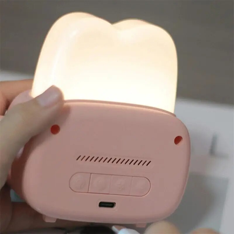 Žadintuvas su laikmačiu, mielas, įkraunamas nakties šviesos žadintuvas Naujas 800 mAh žadintuvas Skrudintuvas žadintuvas, 158 g.