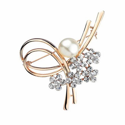 Jaapan ja Korea Kvaliteetne Südamekujulised Prossid Armastus Lill Rhinestones Prossid Tüdrukud Naised Imitatsioon Pärl Pross Korsage