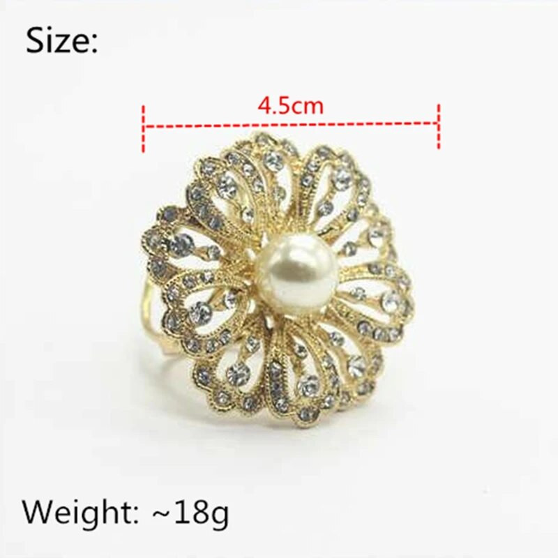 Pärlilillega prossid Kristallist pross Pulmaehted naistele Elegantne mood suur salli pandla tarvikud