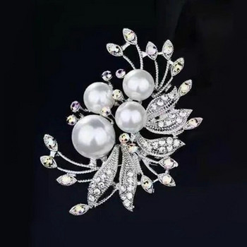 Crystals Imitation Pearl Flower Καρφίτσα φυτά Καρφίτσες Καρφίτσες για γυναίκες σε διάφορα σχέδια Αξεσουάρ γάμου Κοσμήματα μόδας