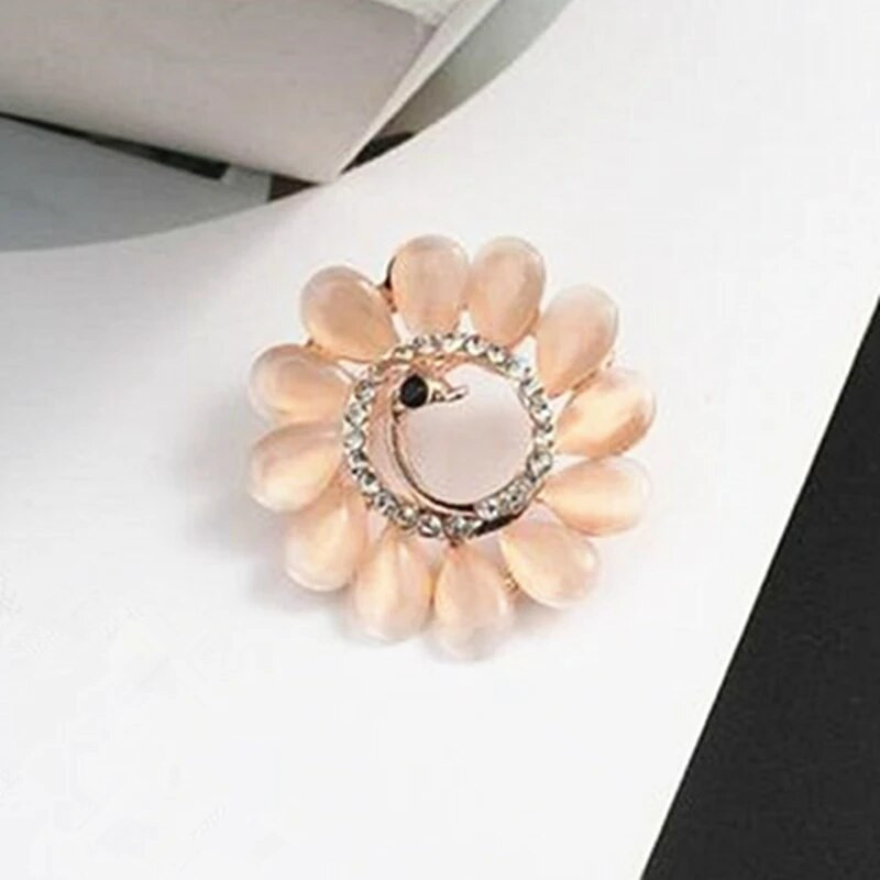 Povas Sagės Opalinės Gėlės Sagės Smeigtukai Krištolo Kalnų krištolas Ženklas Šalikas Sagtis Moteriška Suknelė Vakarėlis Papuošalai Dovana Korsas