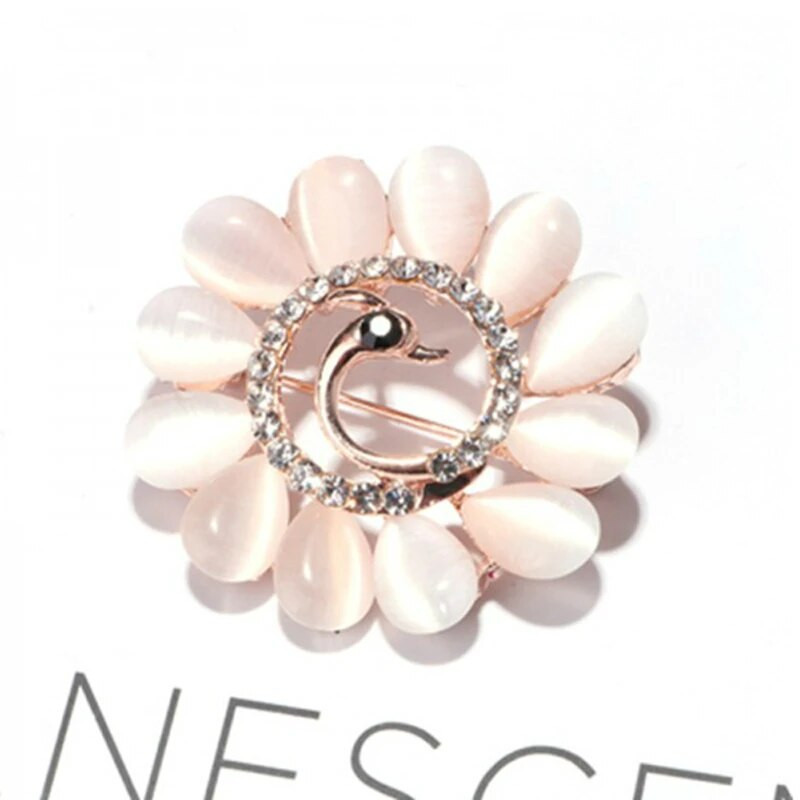 Povas Sagės Opalinės Gėlės Sagės Smeigtukai Krištolo Kalnų krištolas Ženklas Šalikas Sagtis Moteriška Suknelė Vakarėlis Papuošalai Dovana Korsas