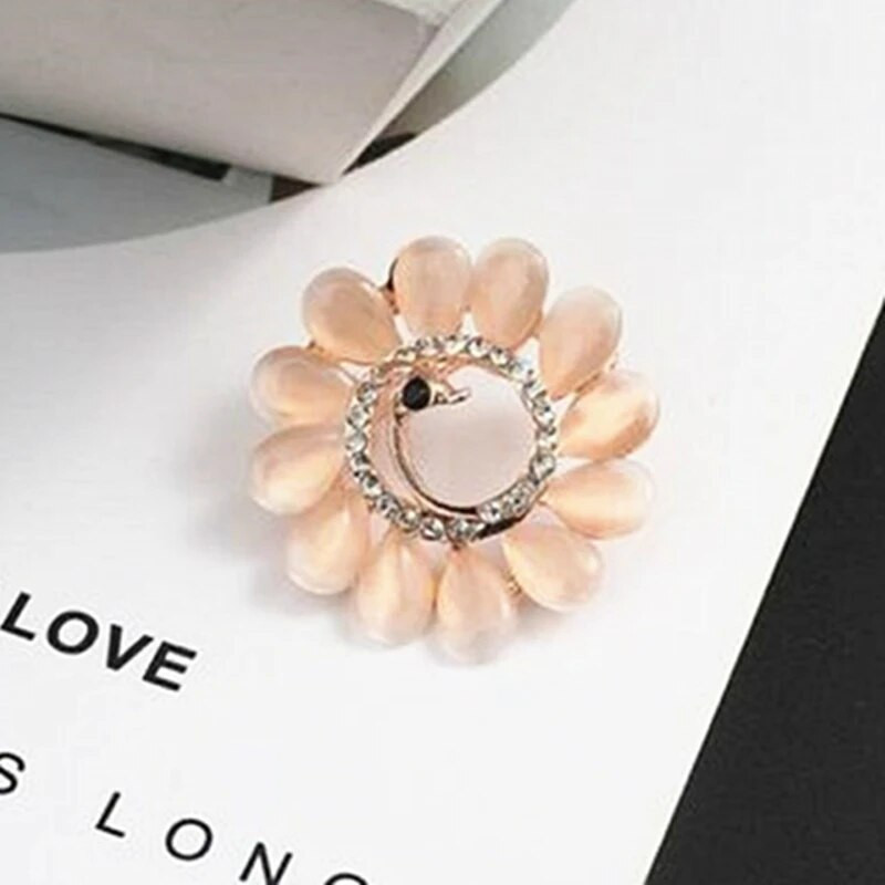 Povas Sagės Opalinės Gėlės Sagės Smeigtukai Krištolo Kalnų krištolas Ženklas Šalikas Sagtis Moteriška Suknelė Vakarėlis Papuošalai Dovana Korsas