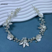 Trendikas pruudi juuksepael Printsessi tiaarad lillelised pärlitest peapaelad pulmajuukseehted peaehe Mood juuksed ehted sünnipäevakingitused