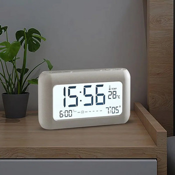 Φόρτιση Ξυπνητήρι Απλό Υπνοδωμάτιο Ηλεκτρονικά ρολόγια δίπλα στο κρεβάτι Ψηφιακό ρολόι LCD πολλαπλών λειτουργιών Επιτραπέζιο ρολόι οπίσθιου φωτισμού Snooze