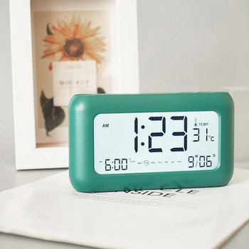 Φόρτιση Ξυπνητήρι Απλό Υπνοδωμάτιο Ηλεκτρονικά ρολόγια δίπλα στο κρεβάτι Ψηφιακό ρολόι LCD πολλαπλών λειτουργιών Επιτραπέζιο ρολόι οπίσθιου φωτισμού Snooze