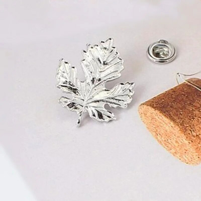 Klevo lapų sagės Krištoliniai Kalnų krištolai Lapeliai Sagė Perlų augalai Sagės Smeigtukai Moteriški Unisex Vestuvės Biuro papuošalai Dovana