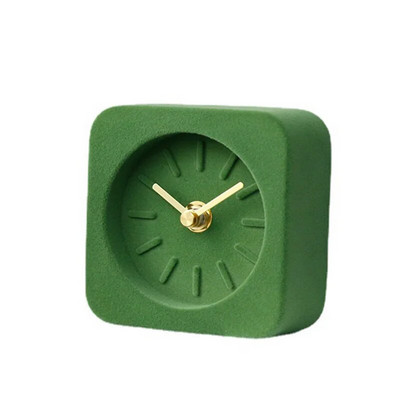 Dekoracija dnevnog boravka Nordijski stolni sat Kreativni stolni sat od kosmičkog cementa Mute Betonski mini sat Stolni sat 탁상용 시계