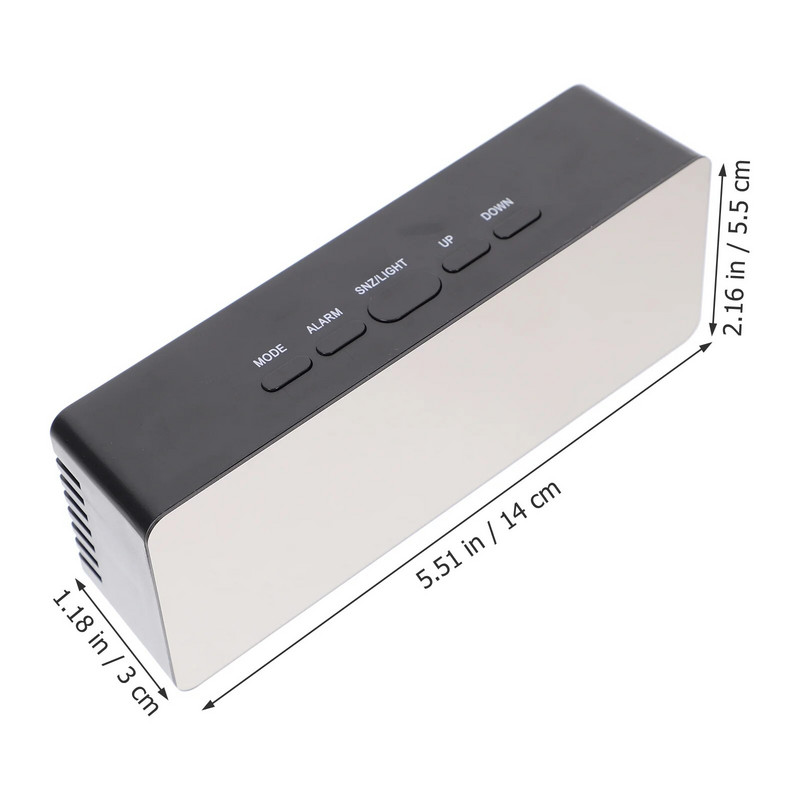 Äratuskell Digitaalne LED laud Magamistoa Peegel Laud Öine elektrooniline Reisikalender Liiprid Kõrge temperatuuriga täiskasvanutele