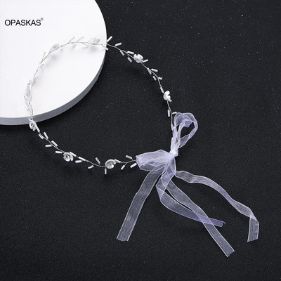 Traka za kosu za mladenke Vjenčane tijare s cvjetnim obručima za kosu za žene Pokrivala za glavu srebrne/zlatne boje Traka za glavu Princess nakit za kosu