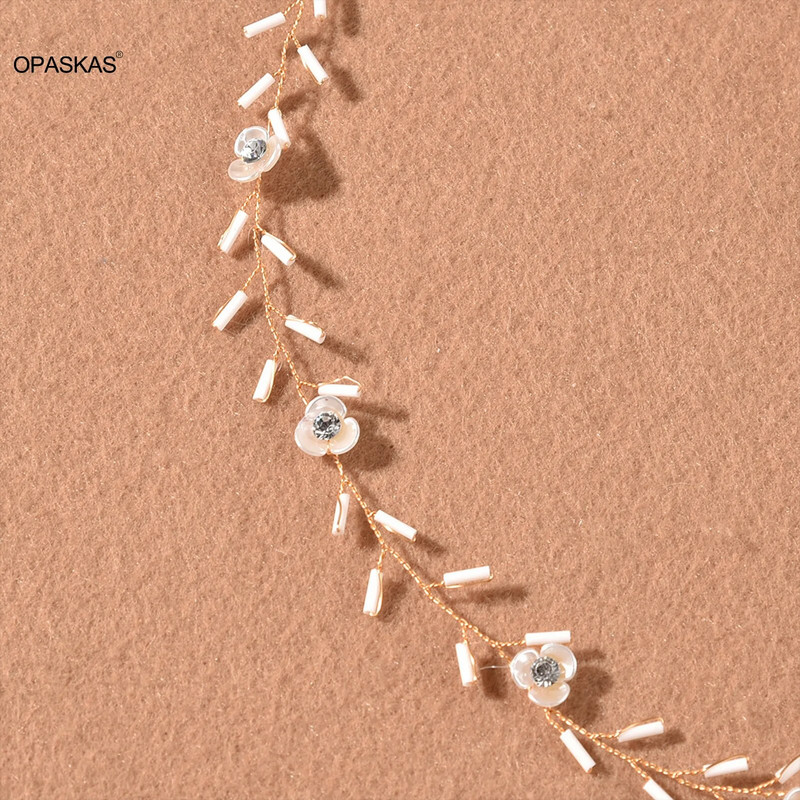 Traka za kosu za mladenke Vjenčane tijare s cvjetnim obručima za kosu za žene Pokrivala za glavu srebrne/zlatne boje Traka za glavu Princess nakit za kosu