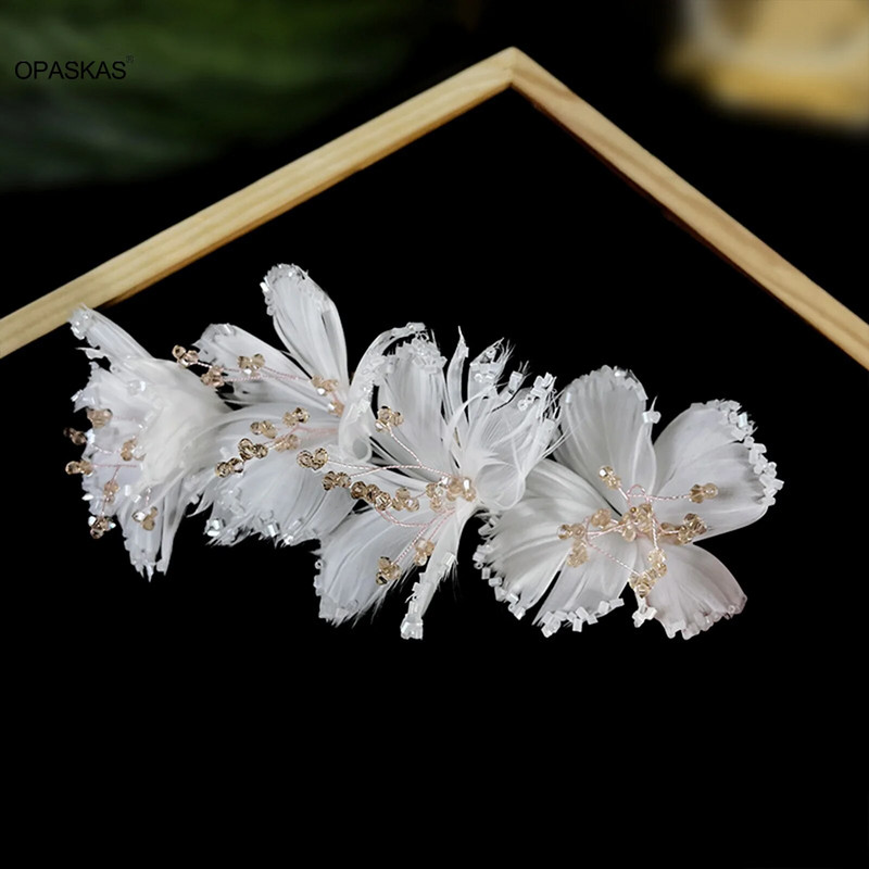 Siidist lilleline juuksepael Tiaras Pruudijuuksed ehted Tüdrukutele Kristallpeapael Juuksenõel Pulmajuukseaksessuaarid Sünnipäevakroon naistele