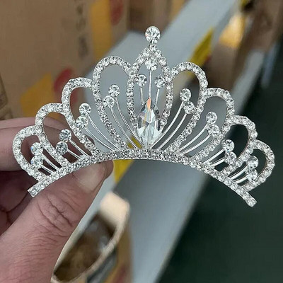 Dječja princeza Kristalne tijare i krune Dječja traka za glavu za djevojčice Ukosnice sa vještačkim kamenčićima Svadbeni dodaci za kosu Nakit