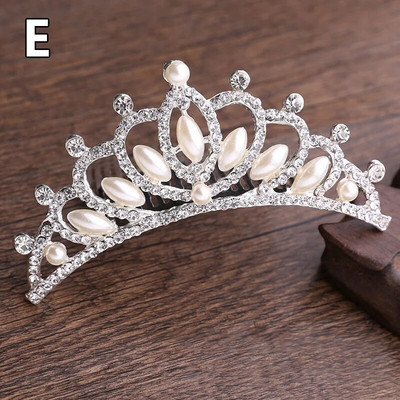 Dječja princeza Kristalne tijare i krune Dječja traka za glavu za djevojčice Ukosnice sa vještačkim kamenčićima Svadbeni dodaci za kosu Nakit
