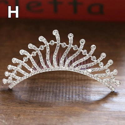 Dječja princeza Kristalne tijare i krune Dječja traka za glavu za djevojčice Ukosnice sa vještačkim kamenčićima Svadbeni dodaci za kosu Nakit