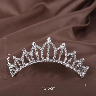 Dječja princeza Kristalne tijare i krune Dječja traka za glavu za djevojčice Ukosnice sa vještačkim kamenčićima Svadbeni dodaci za kosu Nakit
