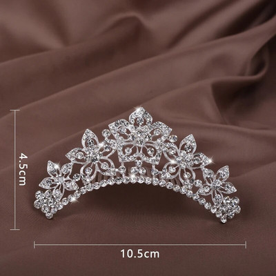 Dječja princeza Kristalne tijare i krune Dječja traka za glavu za djevojčice Ukosnice sa vještačkim kamenčićima Svadbeni dodaci za kosu Nakit