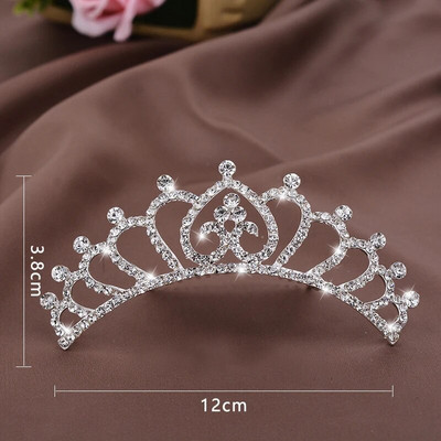 Dječja princeza Kristalne tijare i krune Dječja traka za glavu za djevojčice Ukosnice sa vještačkim kamenčićima Svadbeni dodaci za kosu Nakit