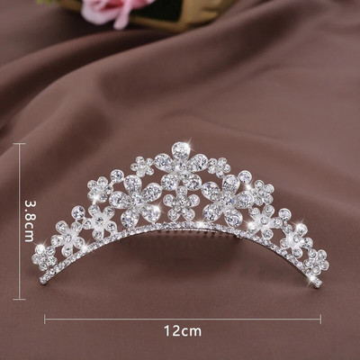 Dječja princeza Kristalne tijare i krune Dječja traka za glavu za djevojčice Ukosnice sa vještačkim kamenčićima Svadbeni dodaci za kosu Nakit