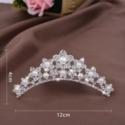 Dječja princeza Kristalne tijare i krune Dječja traka za glavu za djevojčice Ukosnice sa vještačkim kamenčićima Svadbeni dodaci za kosu Nakit