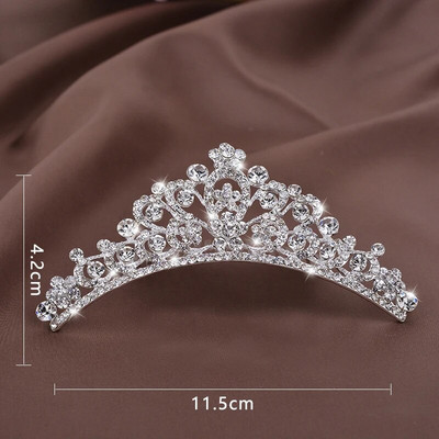 Dječja princeza Kristalne tijare i krune Dječja traka za glavu za djevojčice Ukosnice sa vještačkim kamenčićima Svadbeni dodaci za kosu Nakit