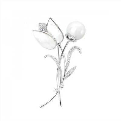 Moodsad lilleprossid naistele kivist simuleeritud pärliroosist pross, nööpnõelad, pulmapeo märgi ehted, kingitus