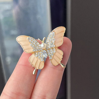 Crystal Butterfly Piespraudes Dzīvnieku Rhinestone Brošas Piespraudes Modes Uzvalku Aksesuāri Sieviešu Korsāžas Apģērbi Rotaslietas Dāvanas Jaunas Izpārdošanas