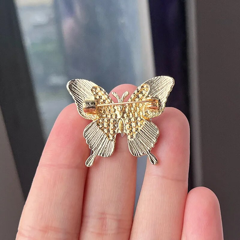 Crystal Butterfly Piespraudes Dzīvnieku Rhinestone Brošas Piespraudes Modes Uzvalku Aksesuāri Sieviešu Korsāžas Apģērbi Rotaslietas Dāvanas Jaunas Izpārdošanas