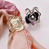 Retro tuščiavidurės gėlėtos sagės šilko skara sagčių segtukai daugiafunkciniai kampiniai mazgai sagtis sagė vestuvinė suknelė moteriška papuošalai