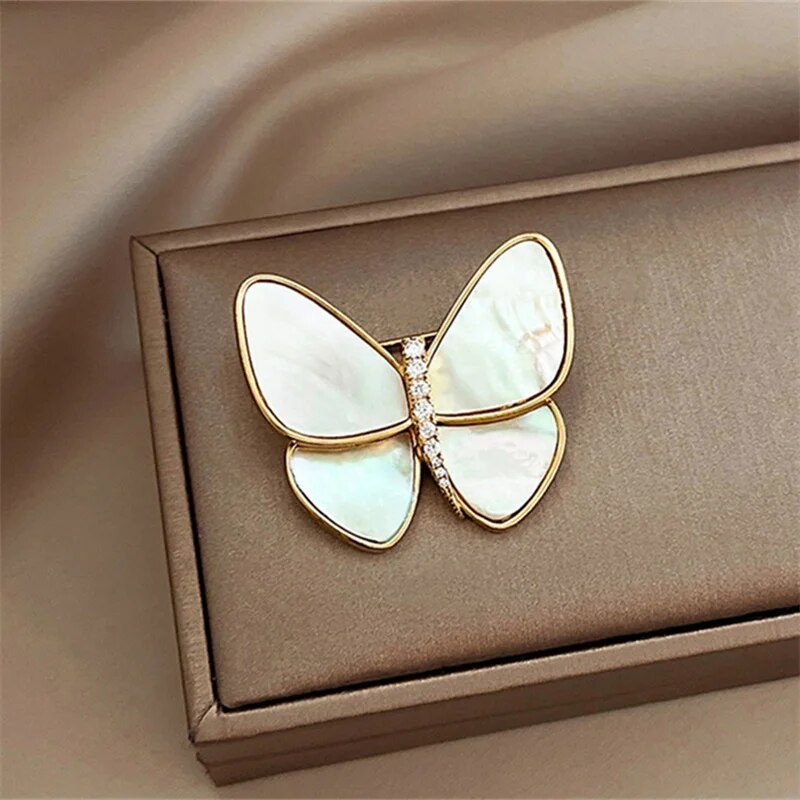 Novi broševi s leptirima za žene šarm kristal zlatne boje broš pribadače darovi za vjenčanje odjevni dodaci nakit dar