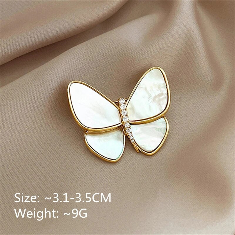 Novi broševi s leptirima za žene šarm kristal zlatne boje broš pribadače darovi za vjenčanje odjevni dodaci nakit dar