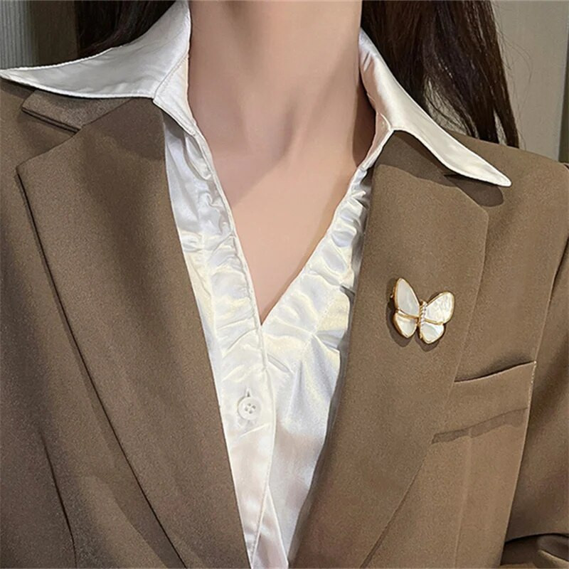 Novi broševi s leptirima za žene šarm kristal zlatne boje broš pribadače darovi za vjenčanje odjevni dodaci nakit dar