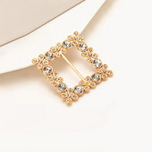 Crystal Flower Pross Pin talje nurk nupp T-särk ruudukujuline sõlmitud pandla mood kivist sall pandla hulgimüük naine