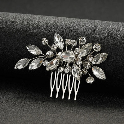 Pruudi naiste juuksenõelad kammid juuksenõelad pulmaehted kristallist kivist aksessuaarid kaunistus peo ehted, kink juuksekaunistus