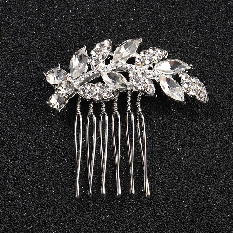 Pruudi naiste juuksenõelad kammid juuksenõelad pulmaehted kristallist kivist aksessuaarid kaunistus peo ehted, kink juuksekaunistus