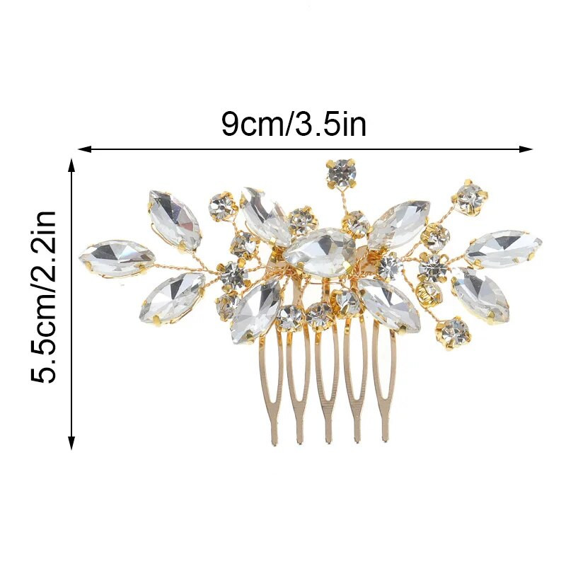 Pruudi naiste juuksenõelad kammid juuksenõelad pulmaehted kristallist kivist aksessuaarid kaunistus peo ehted, kink juuksekaunistus