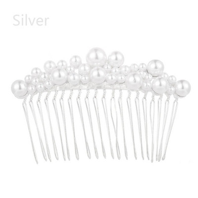 Γυναικεία κλιπ νυφικά με στρας πέρλες χτένες για τα μαλλιά Αξεσουάρ για τα μαλλιά γάμου Αξεσουάρ για τα μαλλιά καρφίτσα νύφη Barrette Μαλλιά Τιάρα Αξεσουάρ κοσμημάτων