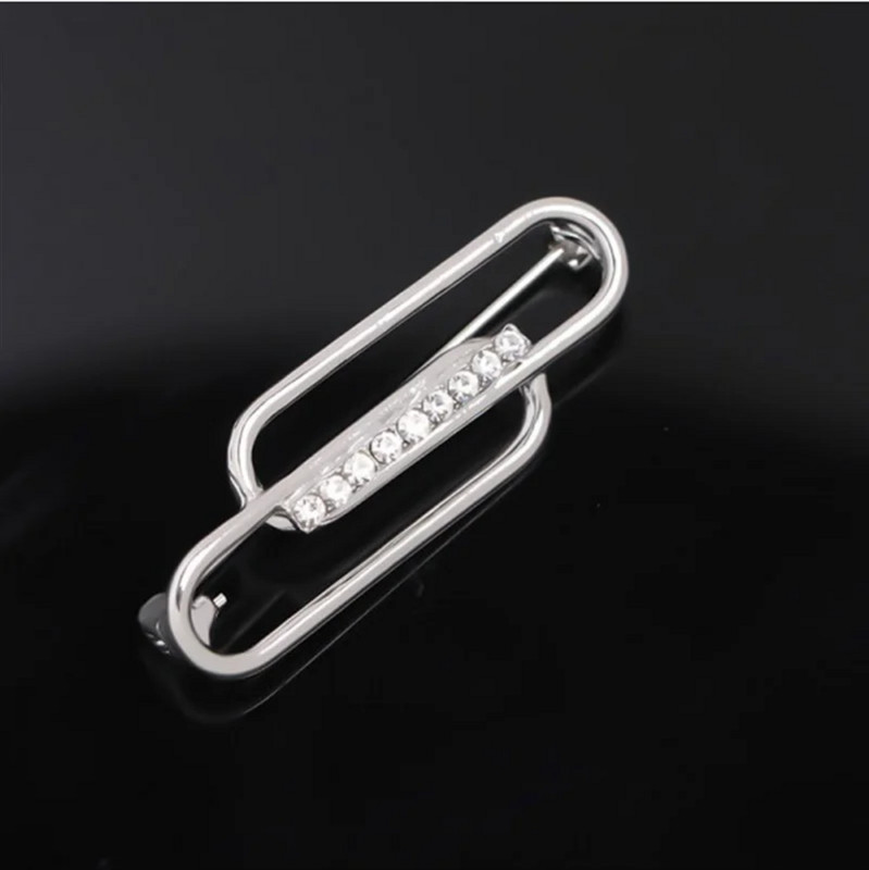 Modni broševi sa kamenčićima Nove metalne igle srebrne boje Broš Ženski kardigan Šal Kopča Odjevni dodaci Pokloni