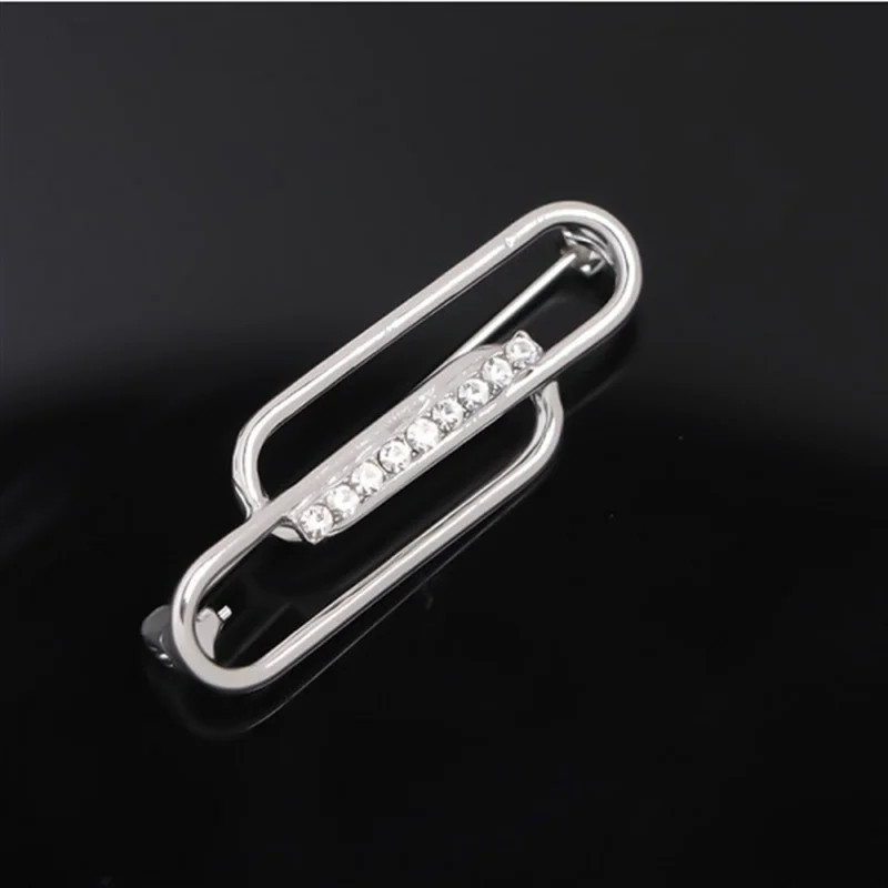 Modni broševi sa kamenčićima Nove metalne igle srebrne boje Broš Ženski kardigan Šal Kopča Odjevni dodaci Pokloni